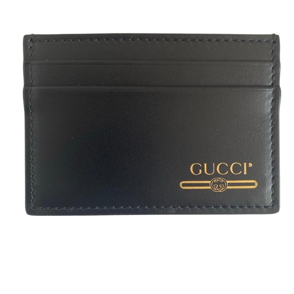 Leather graphic print card holder Gucci - Picture 8 of 9